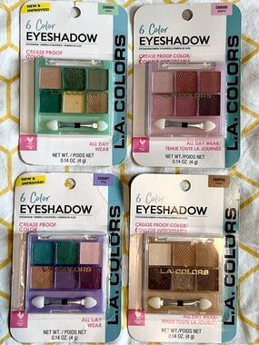 28 Color Eyeshadows - 4 Palettes - La Colors
